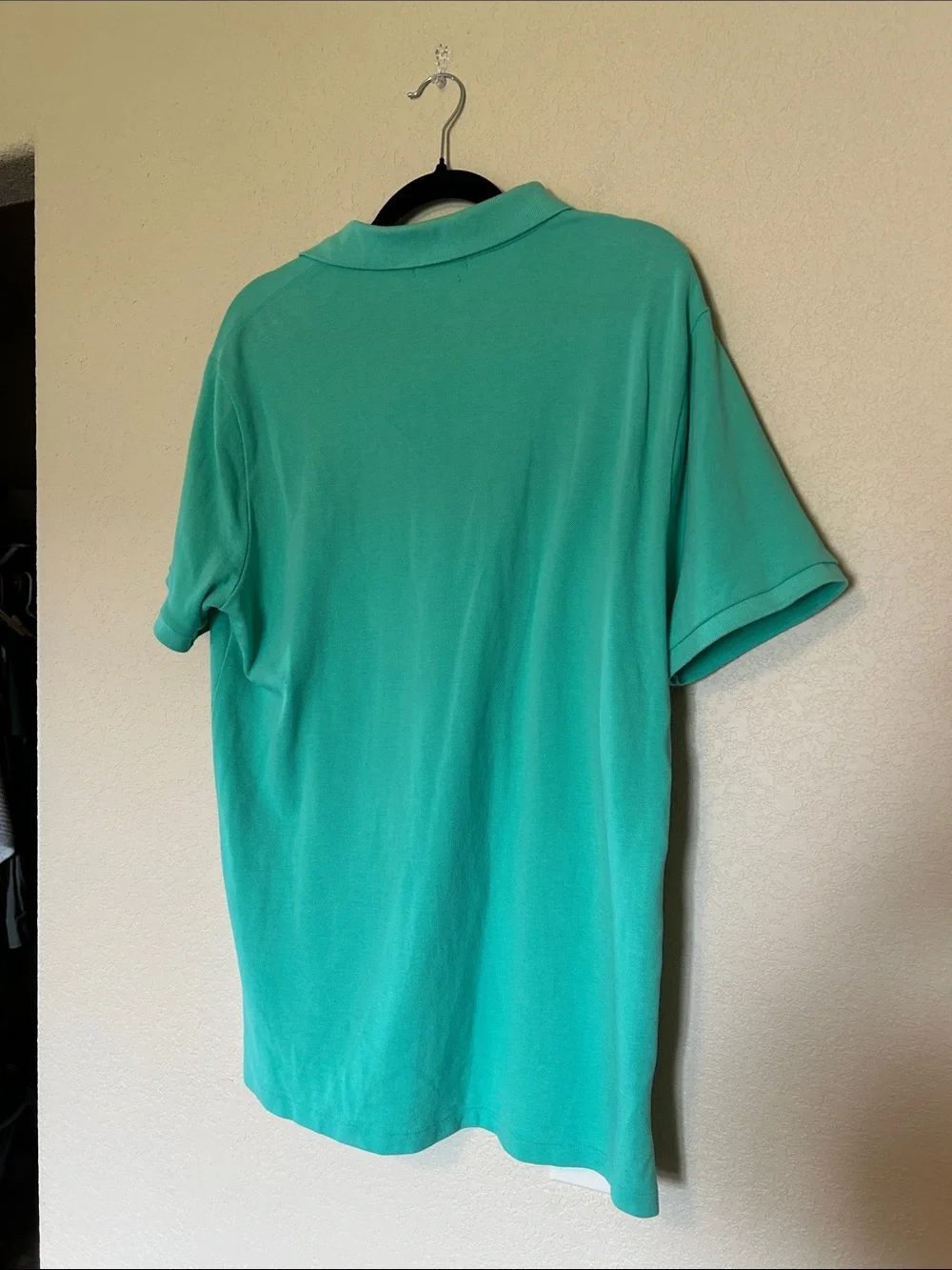 Polo Ralph Lauren Custom Slim Fit Polo Shirt Aqua Turquoise Cotton Men’s Large